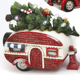 10.2" Lighted Holiday Vehicle With Tree Battery Operated Assorted Set Of 3