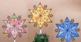 10" Snowflake Tree Topper Assortment Of 3