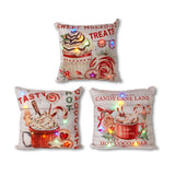 16" Holiday Design Pillows Battery Operated Set Of 3