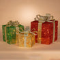 Assorted Glitter Gift Box Set Of 3