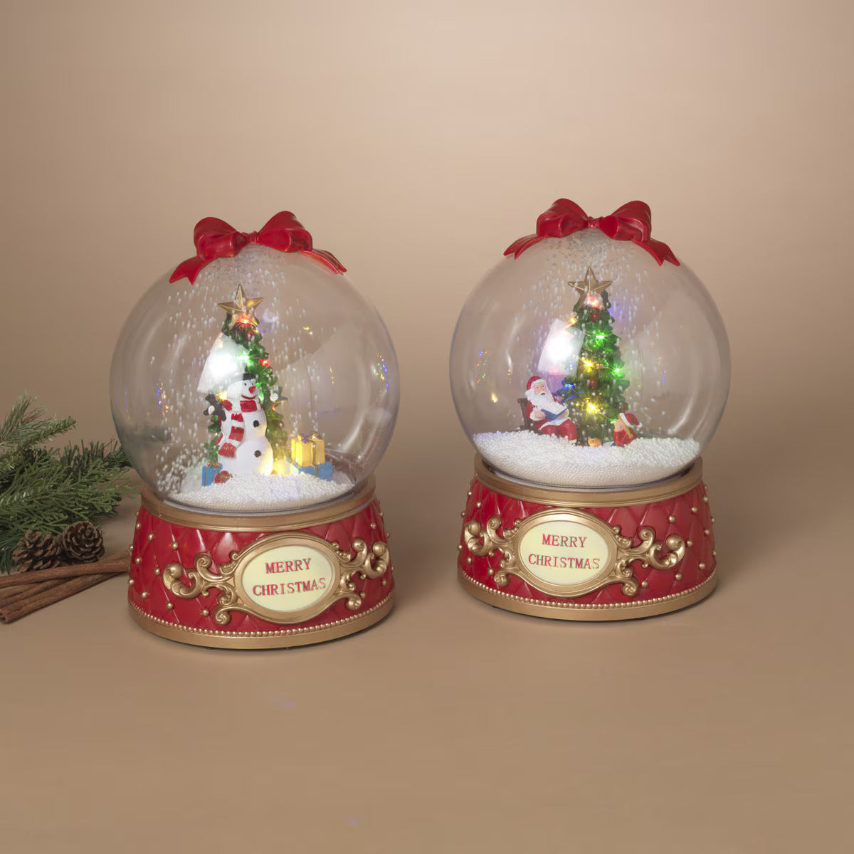 Vintage Animated Christmas Figures - Animated Santa Climbing