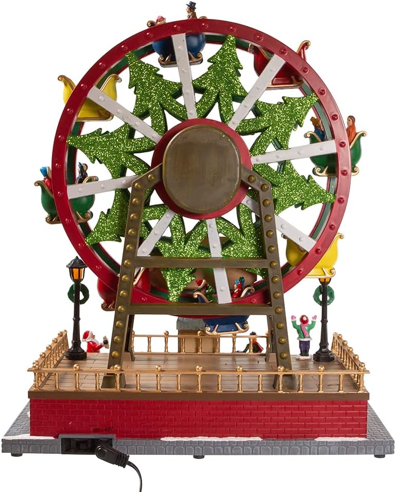 13" LED Animated Holiday Ferris Wheel with Music