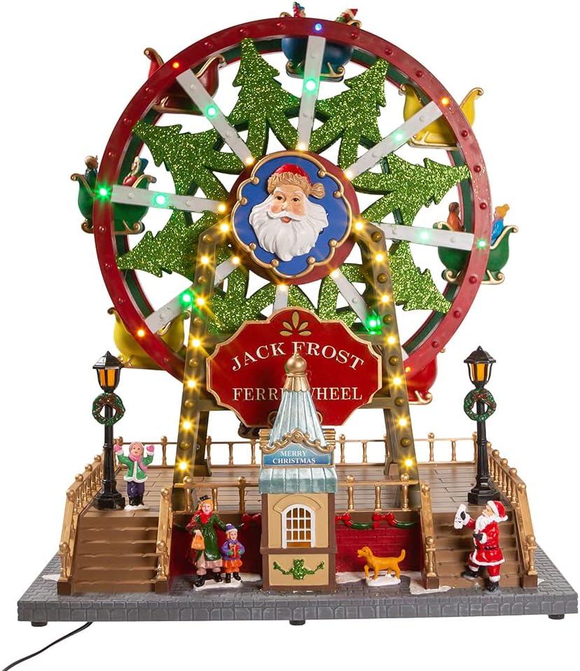 13" LED Animated Holiday Ferris Wheel with Music