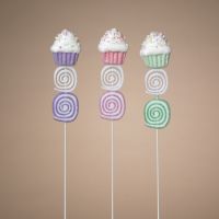 16" Púas de Caramelo para Cupcakes, Juego Surtido de 6
