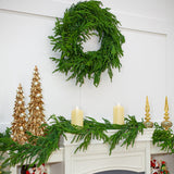 9 FT Norfolk Garland 150LED Battery Operated