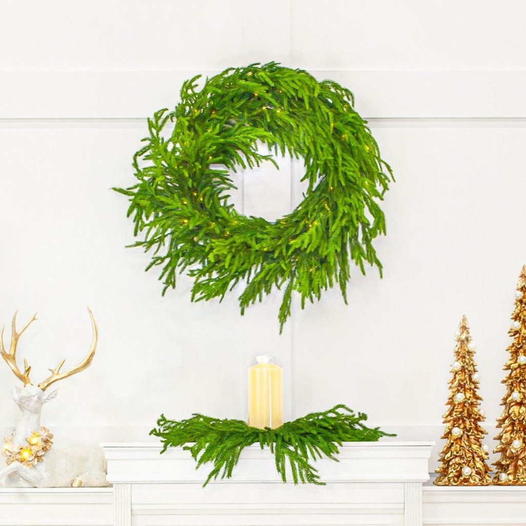 24" Norfolk Centerpiece Single Candle Space