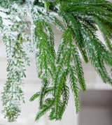 4 FT Norfolk Flocked Garland