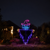 72" Halloween LED Jack-O-Lantern Voodoo Scarecrow