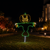 72" Halloween LED Jack-O-Lantern Happy Scarecrow
