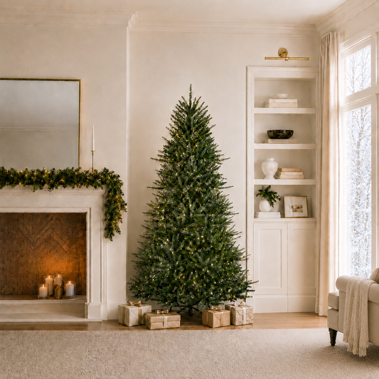 Blue Royale Spruce Tree Pre-Lit Dual Lite LED Lights
