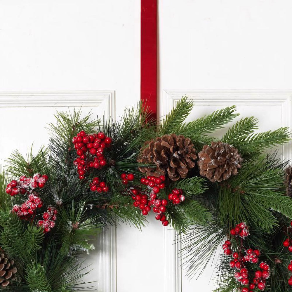 12" Vibrant Wreath Hanger Assorted Set Of 4