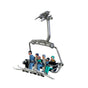 6 Piece Sitting Skiers 1:32 Scale
