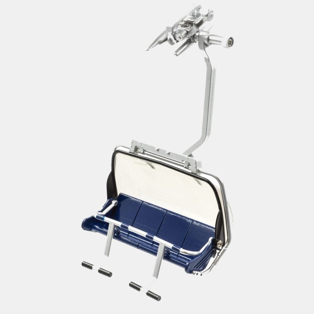5" Blue & Silver 4 Seater Lift Chair 1:32 Scale