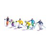 6 Piece Standing Skiers Figurines 1:32 Scale