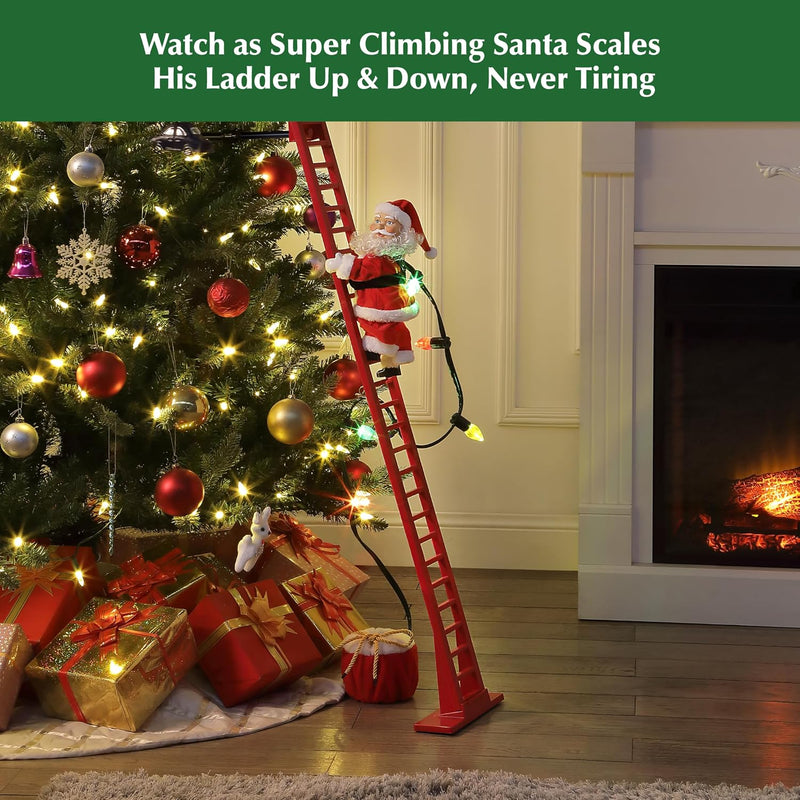 40" Super Climbing Animated Santa
