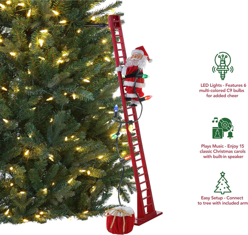40" Super Climbing Animated Santa