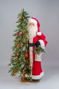 4.75 FT Silver Bells Father Christmas Santa