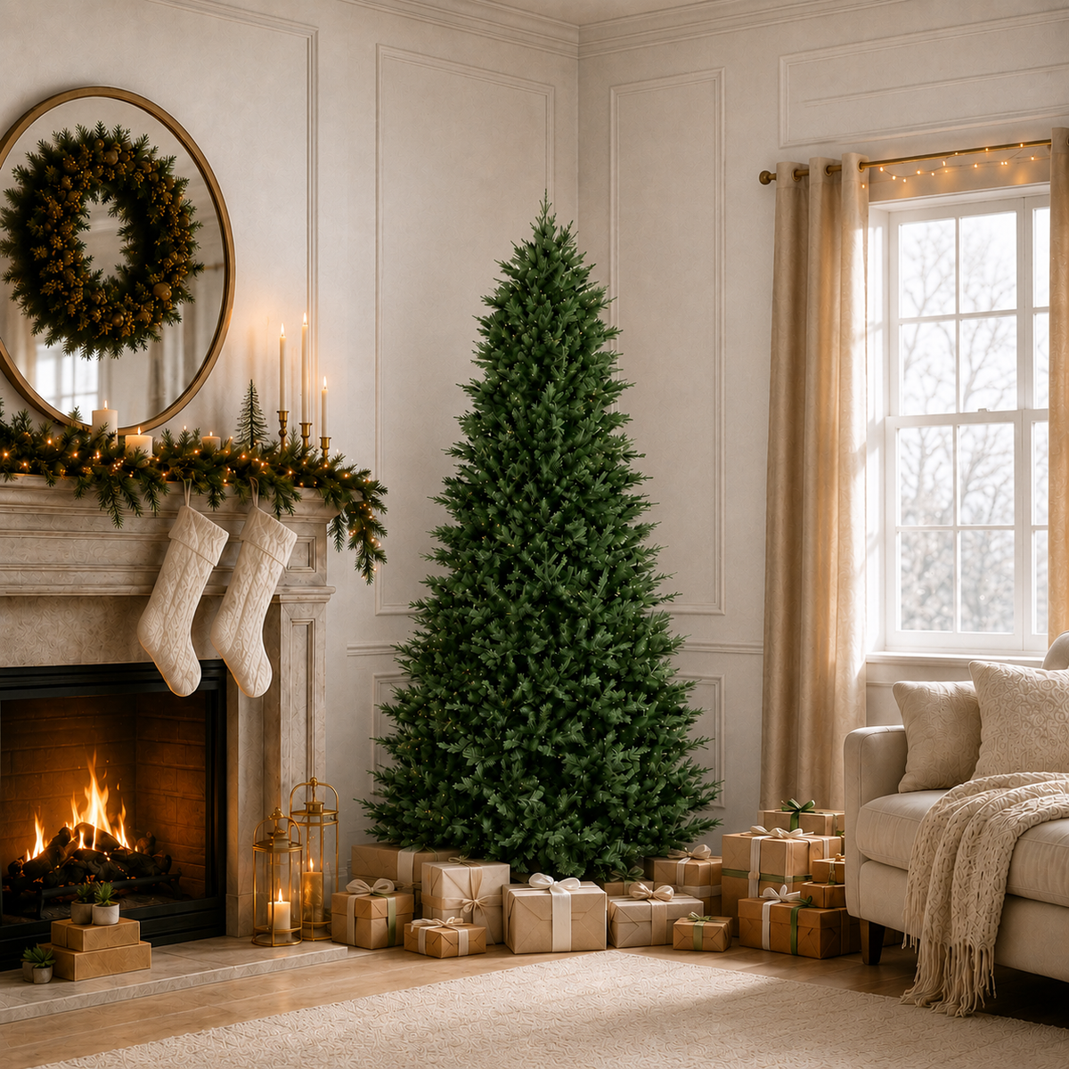 Kensington Fir Warm White & Multi LED 18 Function
