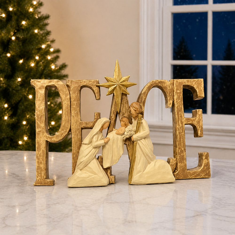 6" Nativity Peace Figurine