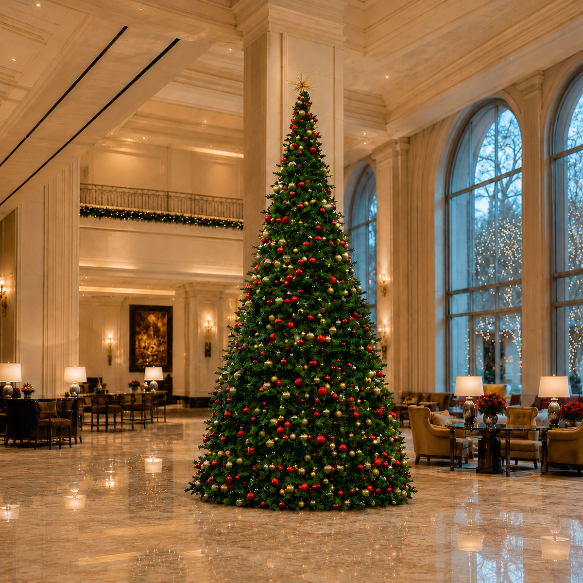 Olympia Tree Pre-Lit Warm White LED Lights 18'