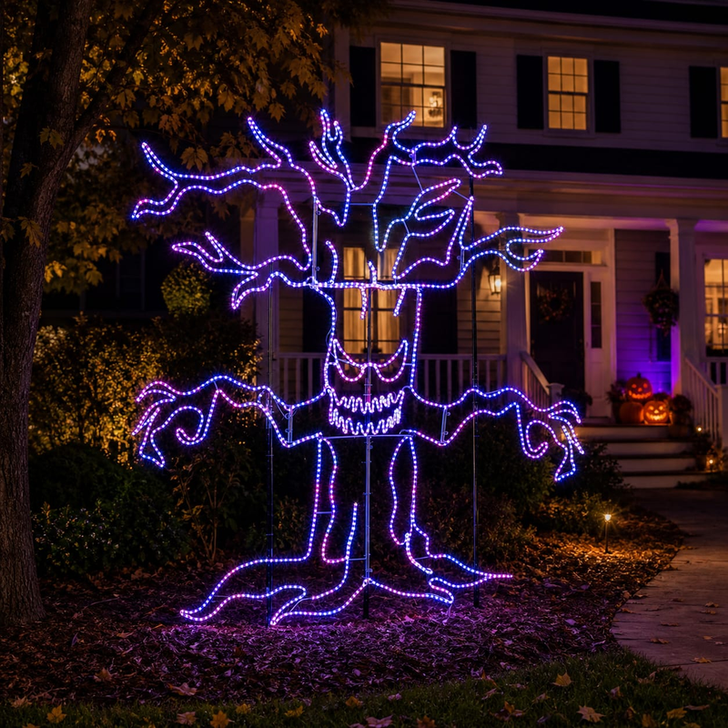 Dynamic RGBWW LED Haunted Tree