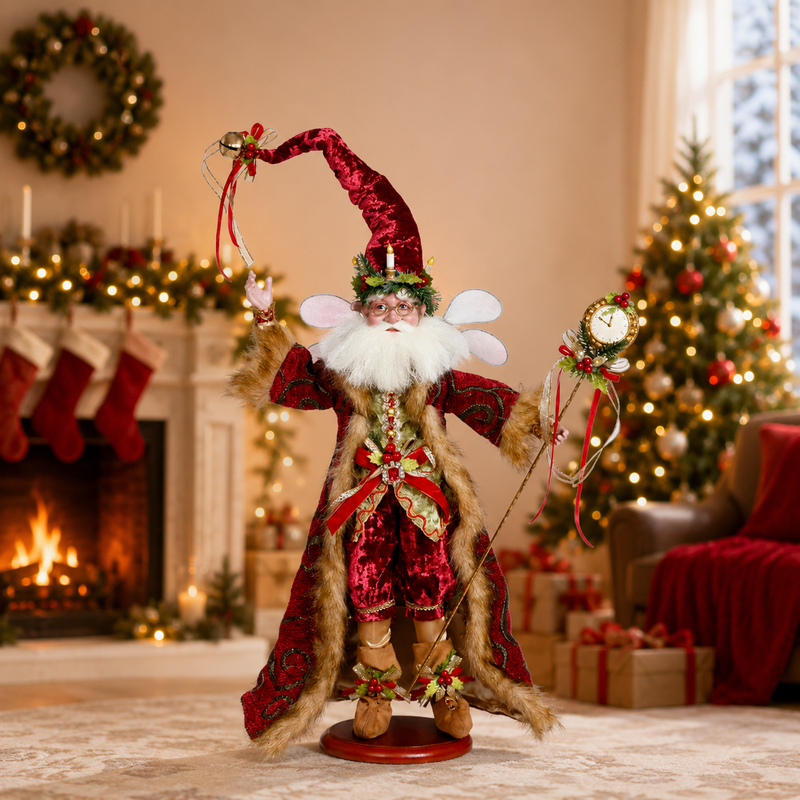 Mark Roberts 23" Papá Noel Hada en la base Edición de coleccionista