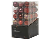 6" Shiny & Matte Shatterproof Ball Ornament Set Of 24