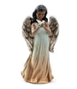 12" African American Angel Girl Holding Dove