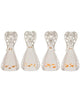 9.5" Lighted White Angel Asssorted Set Of 4