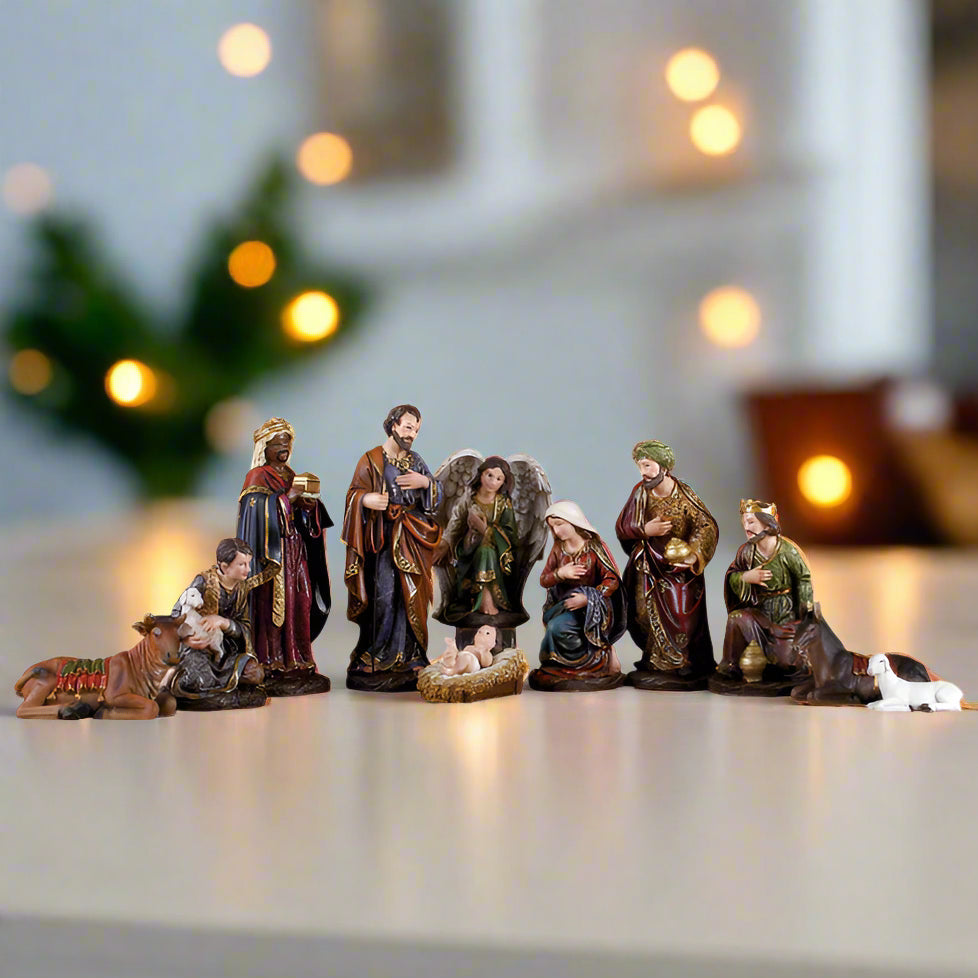11.5" Nativity Scene Set Of 11