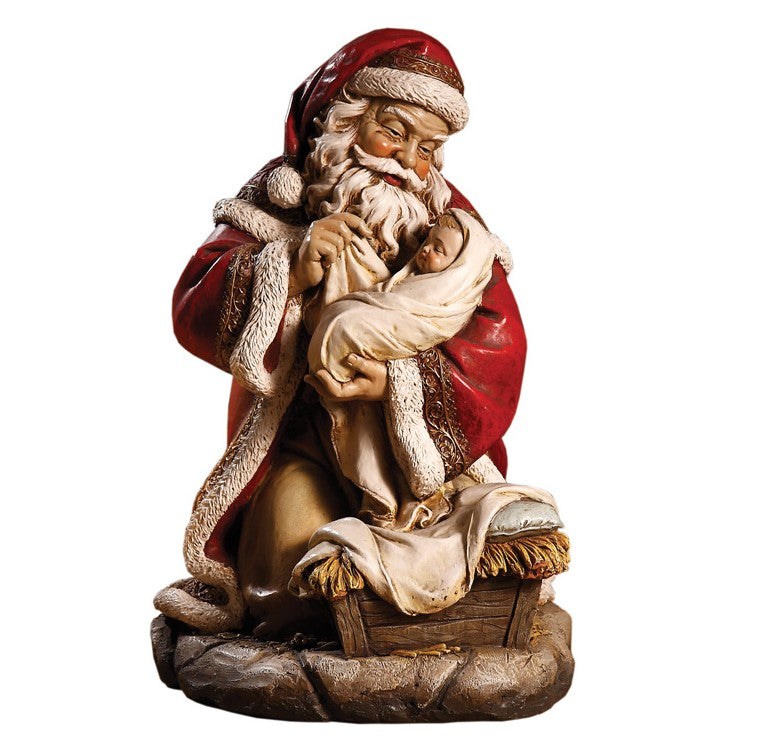 16" Santa Claus With Baby Jesus