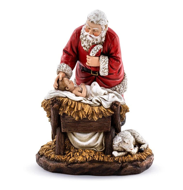 12" Santa With Baby Jesus