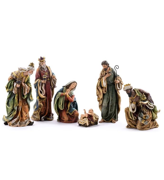 16.5" Nativity Scene 6 Piece Set