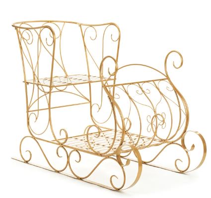5 FT x 4 FT Champagne Gold Sleigh