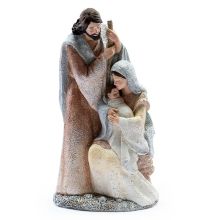 11.5" Stone Holy Family Nativity