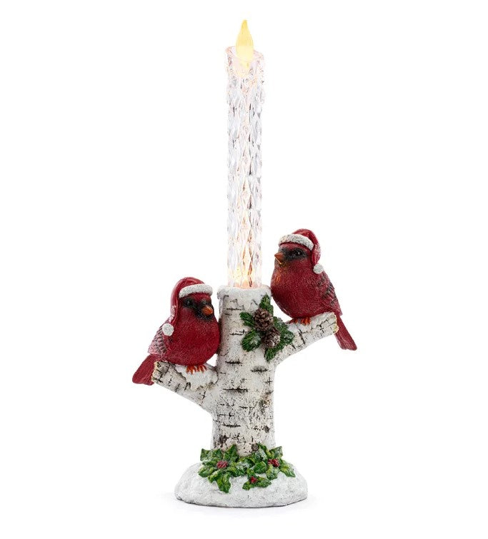 18.5" Lighted Cardinal Candle