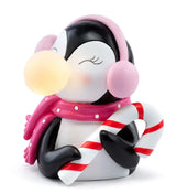 7" Lighted Penguin With Candy Cane