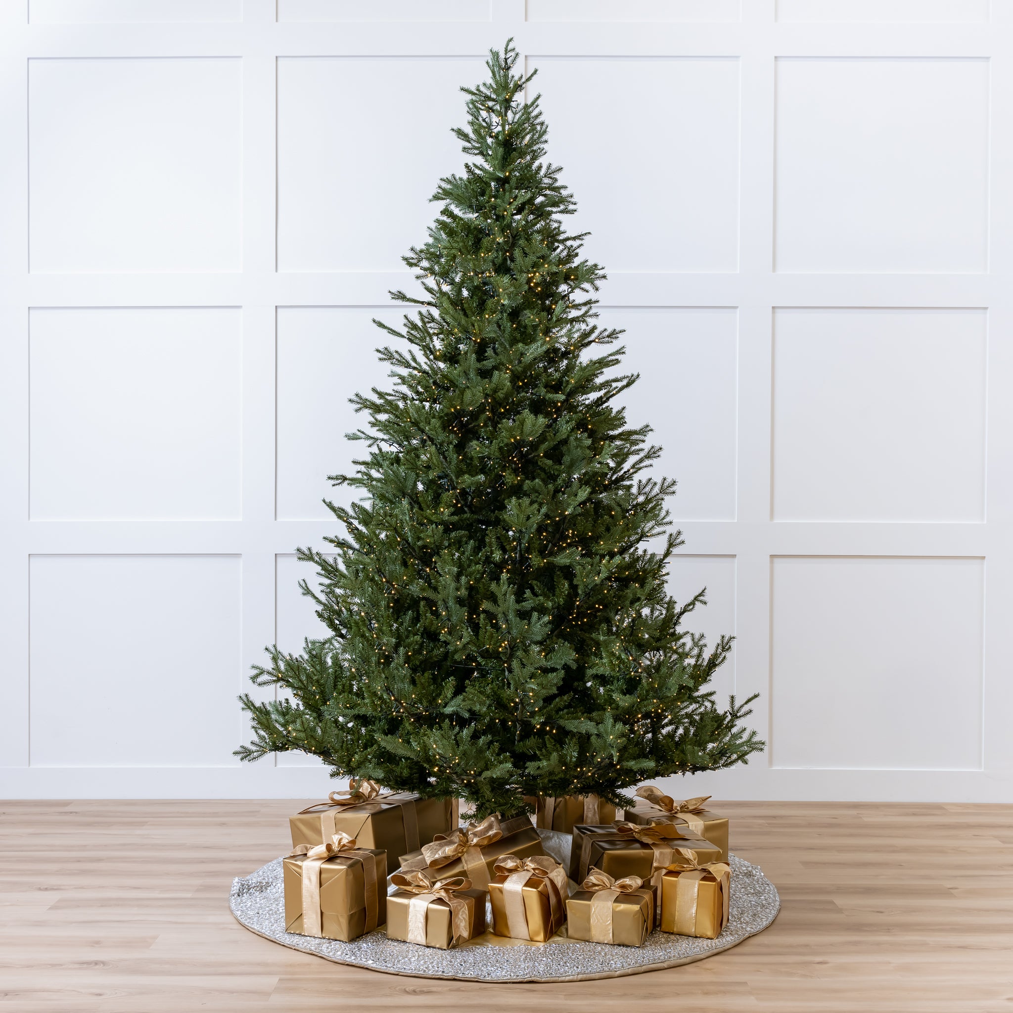 Newbury Pine Tree Pre-Lit Warm White LED Lights