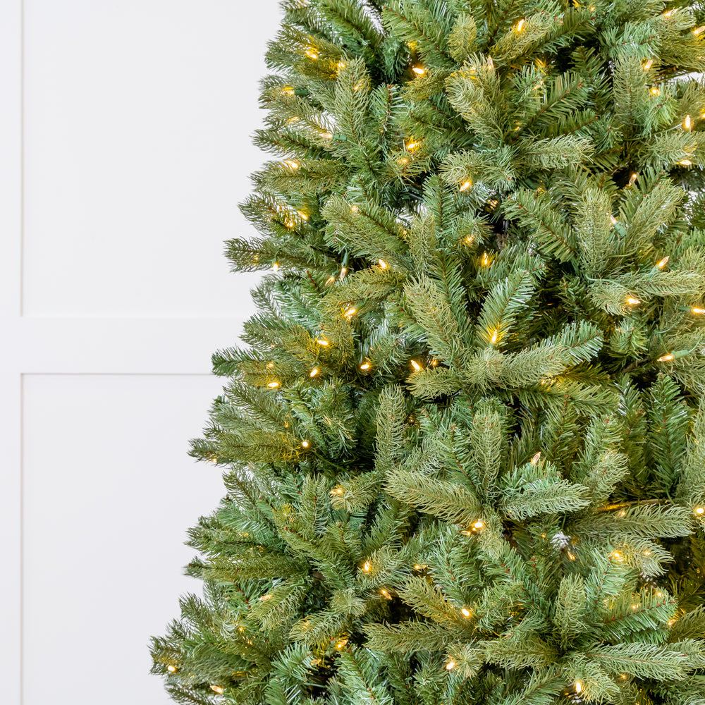 Slim Montgomery Pine Pre Lit Warm White LED Lights