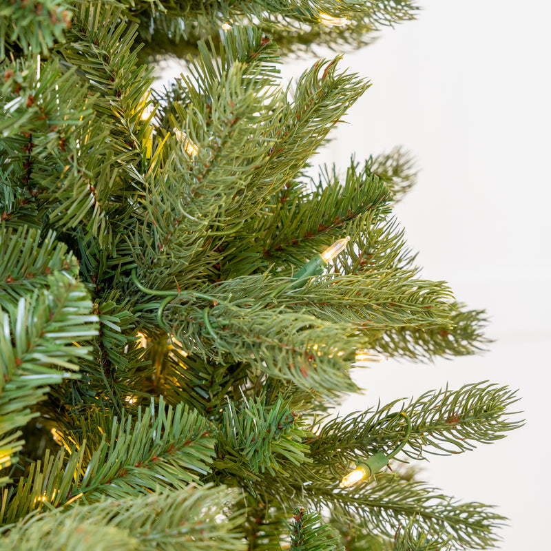 Slim Montgomery Pine Pre-Lit Warm White LED Lights