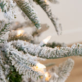 Snow Pine Tree Pre-Lit Clear Lights