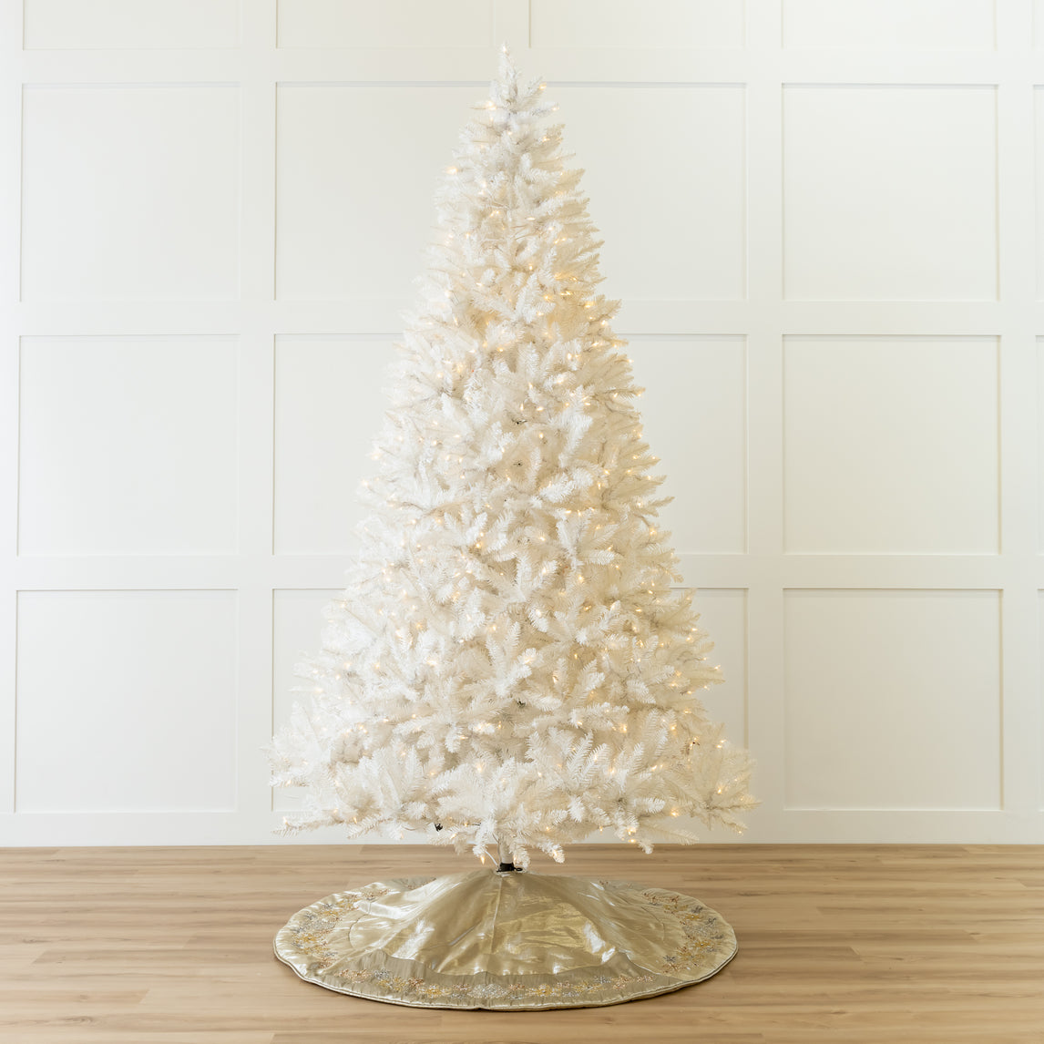 White Parkview Tree Pre-Lit Color Changing LED Lights