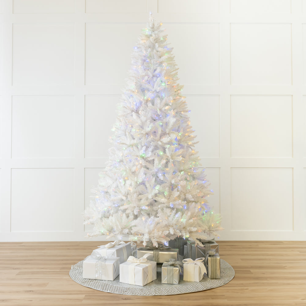 Luces LED preiluminadas que cambian de color en color blanco Parkview Tree