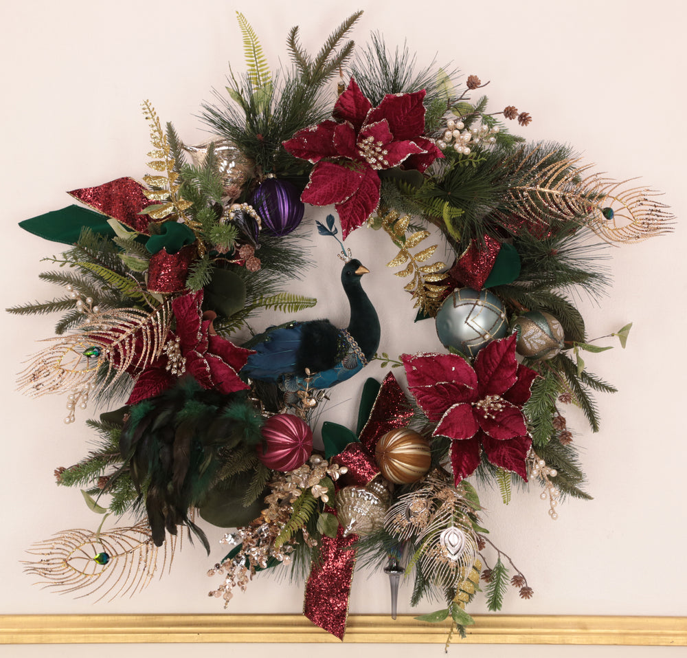 Mark Roberts 32" Peacock Palace Wreath