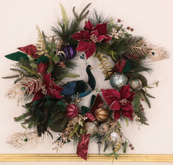 Mark Roberts 32" Peacock Palace Wreath