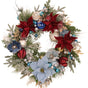 Mark Roberts 32" Blue, Red & White Wreath