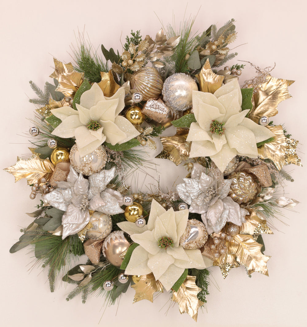 Mark Roberts 32" Creamy Christmas Wreath