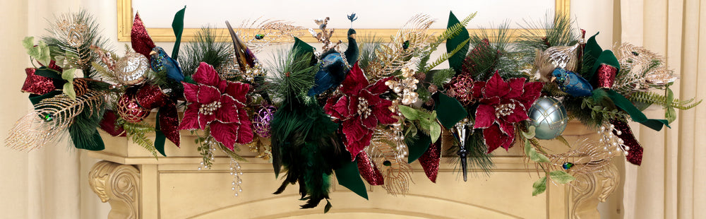 Mark Roberts 60" Peacock Palace Garland