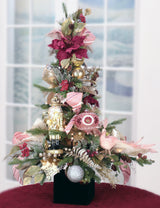 Árbol de pavo real rosa de 91 cm de Mark Roberts