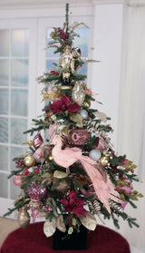 Mark Roberts Árbol de pavo real rosa de 55"